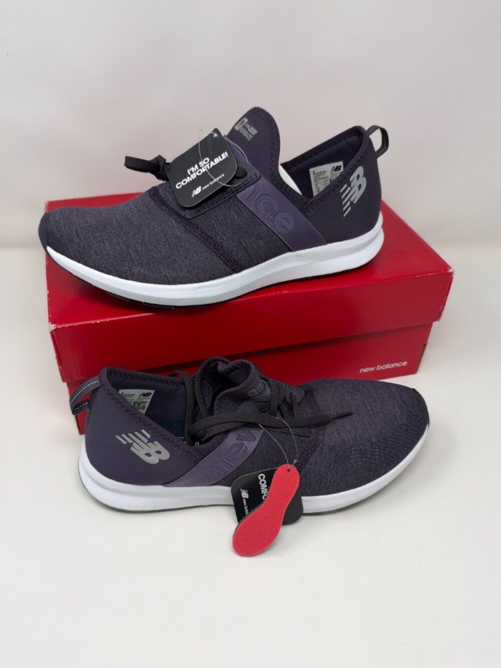 New Balance Nergize Purple Heather Slip On Sneakers Women’s 11 EU 43 NWT